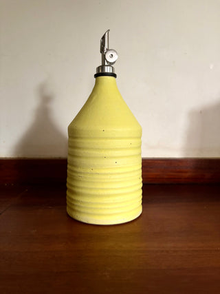 Yellow oil bottle