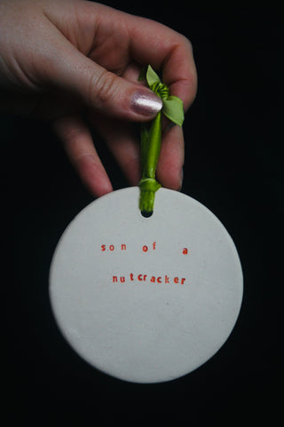 Christmas Ornament, "Son of a nutcracker!" - Elf