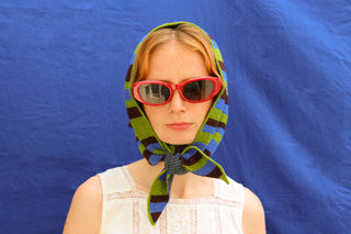 Striped Lambswool Triangle Scarf