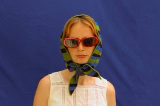 Striped Lambswool Triangle Scarf