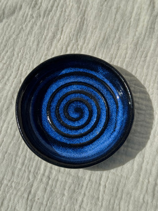 Circular Ceramic Trinket Dish - Dark