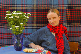 Reversible Patchwork Lambswool Scarf