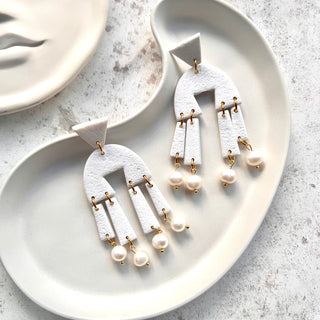 Citadel Earrings - White