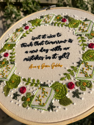 Anne of Green Gables Inspired Embroidery Kit (The Literature Collection)