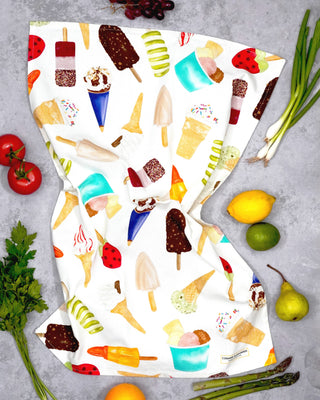 Ice Cream Tea Towel