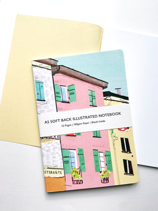Italian Houses A5 Notebook