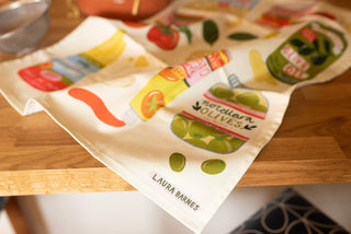 Italian Ingredients organic cotton tea towel