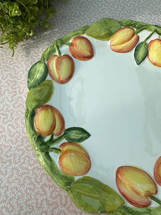Italian vintage Apricot Plate