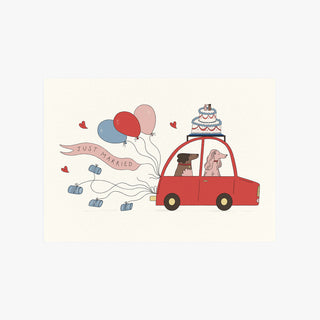 Just Married Greetings Card