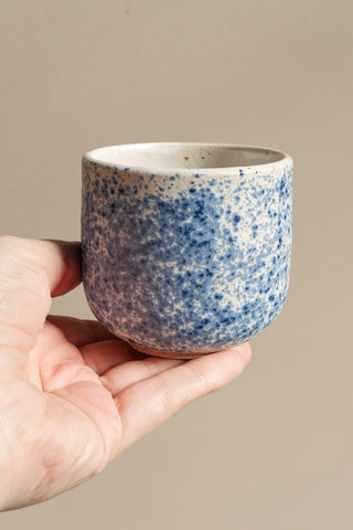 Latte Tumbler - Blue & White Speckle