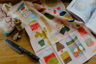 Asian ingredients organic cotton tea towel