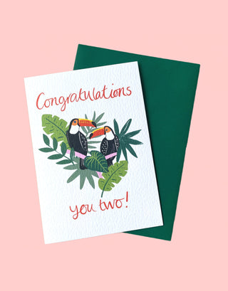 Congratulations you two card