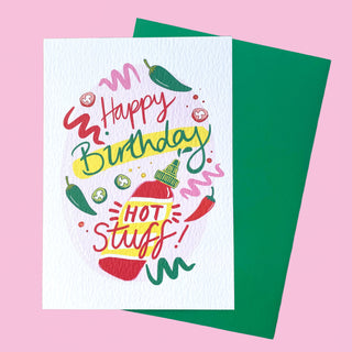 Happy Birthday hot stuff card