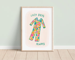 Lazy Days Pyjama Print