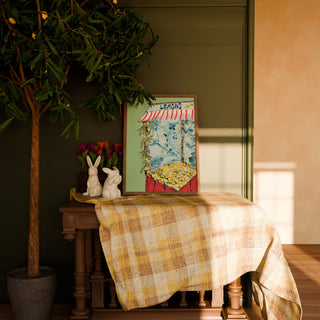 Lemon Market Stall Art Print