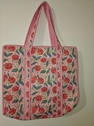 Light Pink Floral Tote