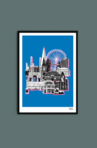 London Block Print