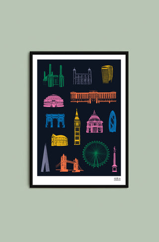 London Neon Print