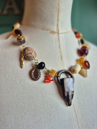 Lost and Found Necklace - Neutral Charms