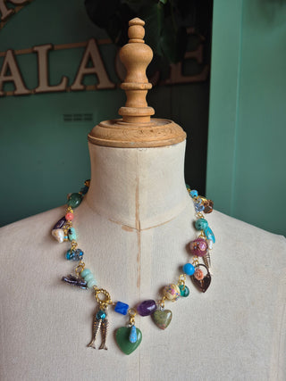 Lost and Found Necklace - Fish Charms