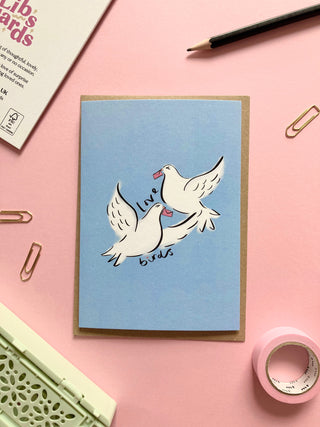 Love Birds Greetings Card