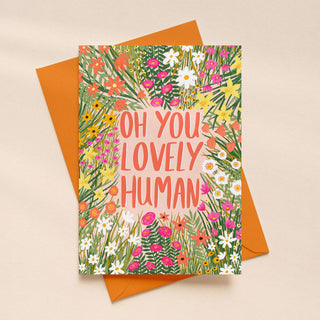 Lovely Human Floral Greeting Card