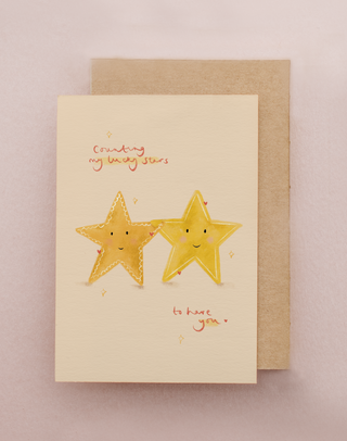 Lucky Stars Greetings Card