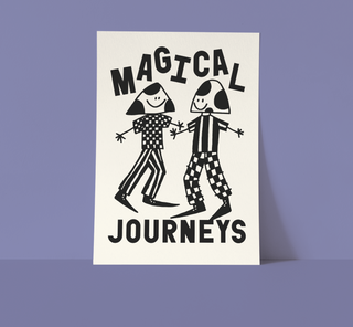 Magical Journeys (Mono) Art Print