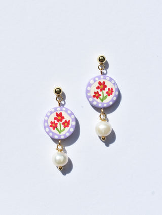 Marguerite Flower Earrings