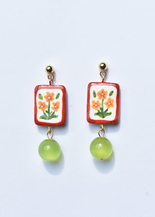 Marigold Flower Earrings