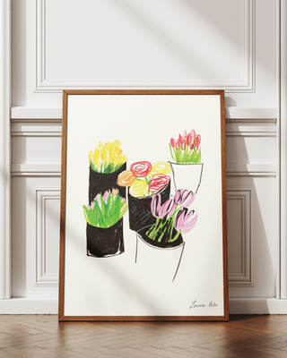 Market Flowers Print