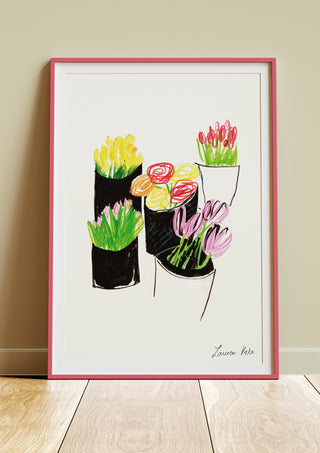 Market Flowers Print