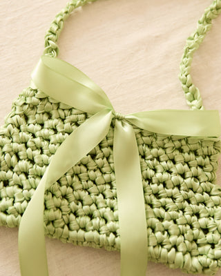 Matcha Ribbon Bow Bag