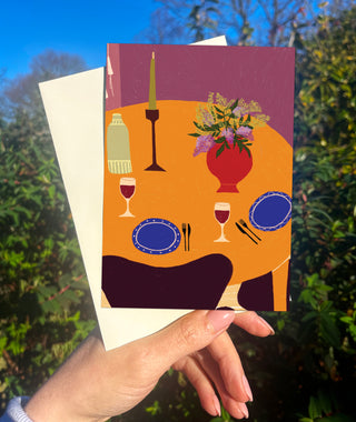 Mauve Dining Card