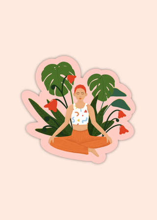 Meditate Sticker