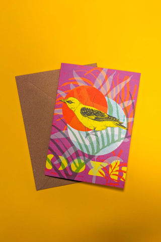 Golden Oriole Greetings Card