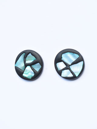 Mirror Shell Stud Earrings