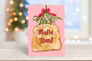 Mistle toast Greeting card