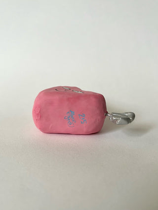 Arrow Heart Pink Papier-mâché Figurine