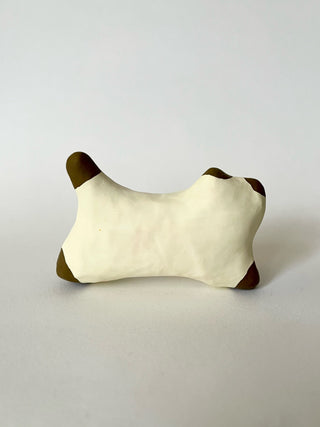 Running Siamese Cat Papier-mâché Figurine