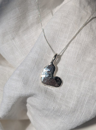 Molten Heart Pendant Necklace