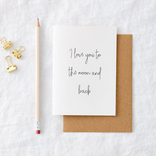 Moon and Back Card