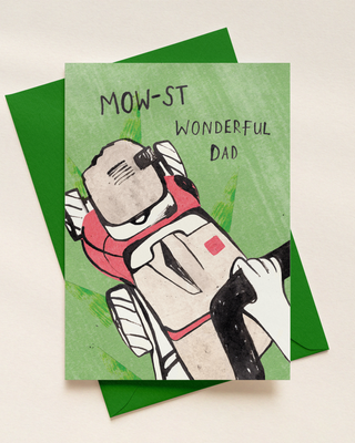 Mow-st Wonderful Dad Greetings Card