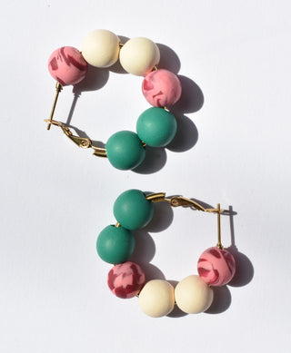 Multi Coloured Hoop Earrings