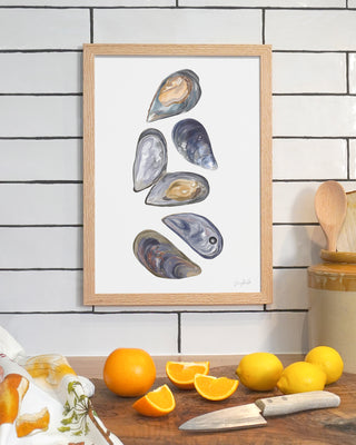 Mussel Print - A3