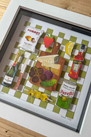 Summer Picnic 3D Paper Collage