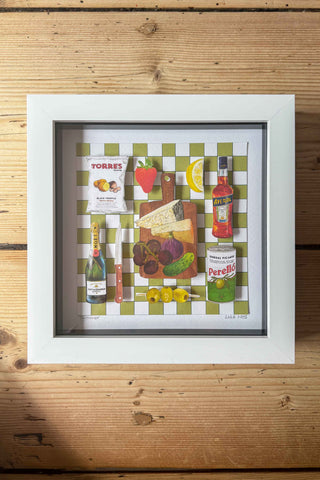 Summer Picnic 3D Paper Collage