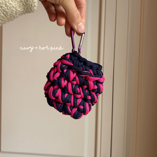 Navy + Hot Pink AirPods Case