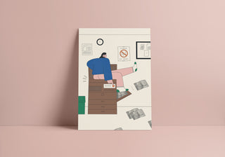 Please, No Bums Print (A3)
