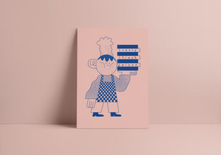Pizza Boy Print (A4)